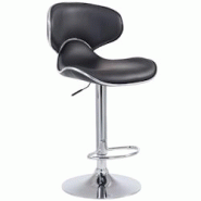 Décoshop26 - Tabouret de bar chaise de bar hauteur réglable avec repose pieds en synthétique noir et métal 10_0000077 - noir 3000882069604 Décoshop26 - Tabouret de bar chaise de bar hauteur réglable avec repose pieds en synthétique noir et métal 10_0000077 - noir 3000882069604