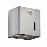 Distributeur Papier Hygiénique - Paquet/Rouleau - Gris manganèse/Inox/Gris métal/Blanc - Fabrication Française_0