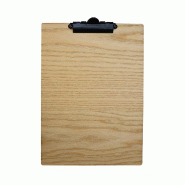 Hungry Club Porte Menu en bois A4 "Le Pincé" - Frêne - Pince Noire - Bois massif PM-P-A4-FR-PN