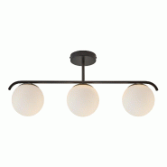 Nordlux Suspension GRANT 3-Spot Verrerie Noir, H.29.23 - IP20 - E14 / Intérieur - noir 5704924001130