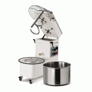 Pétrin à spirale 40L Triphasé 2 vitesses tête relevable et cuve démontable Mecnosud