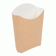 Pochette à frites The Pack en nano micro naturel 165g 13,5x8,5x16cm - par 1200