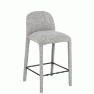 Tabouret cuisine Antara gris 44,5 x 50,5 x 67,5 cm
