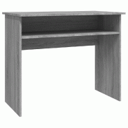 VidaXL Bureau Sonoma gris 90x50x74 cm Bois d'ingénierie  Modèle Apex Classique - gris 815463