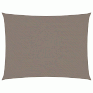 VidaXL Voile de parasol tissu oxford rectangulaire 5x7 m taupe Modèle Ventura Panorama - marron 135440