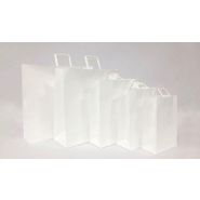 100 sacs kraft à poignée plates ou torsadée, kraft havane - blanc ou couleur - SKFTPPBC-DN11_0