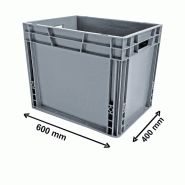 Bac de manutention norme Europe 600x400 mm - 20 L