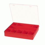Boîte de rangement 210 x 200 x 40 mm - 9 compartiments Boîte de rangement 210 x 200 x 40 mm - 9 compartiments