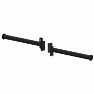 Bras droit Round - tube Ø22mm - noir mat - par 2