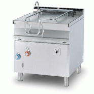 Brasero électrique à basculement automatique, cuve inox 80 L, structure inox, 80x90x90 cm, Modèle BRM80-98ETF/I - 2166