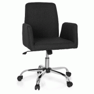 Chaise de bureau FLOW tissu noir hjh OFFICE - noir polyester 723032