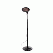 Chauffage de terrasse Sunred Elektra Quartz - Aluminium - Cuivre - Longueur 52 cm - Hauteur 180–214 cm - sur pied - noir - 2000 Watts - noir acier S Chauffage de terrasse Sunred Elektra Quartz - Aluminium - Cuivre - Longueur 52 cm - Hauteur 180–214 cm - sur pied - noir - 2000 Watts - noir acier S