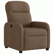 Fauteuil inclinable Marron Tissu Modèle Rermonel - 4015526