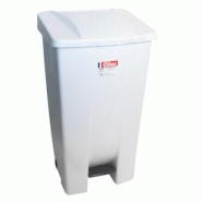 GILAC Poubelle à pédale économique 60 L, 80 L, 120 L - avec roues - 5 couleurs - 120 L - Blanc G618221 - blanc 3573678694798 GILAC Poubelle à pédale économique 60 L, 80 L, 120 L - avec roues - 5 couleurs - 120 L - Blanc G618221 - blanc 3573678694798