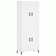 Helloshop26 - Buffet bahut commode armoire meuble de rangement organisateur cuisine salle de séjour salon haut 69,5 x 34 x 180 cm 02_0032723 - 300021
