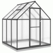 Helloshop26 - Serre tente abri plante fleur légumes avec cadre de base 169 x 169 x 202 cm aluminium anthracite 02_0044490 - 3000220178890 Helloshop26 - Serre tente abri plante fleur légumes avec cadre de base 169 x 169 x 202 cm aluminium anthracite 02_0044490 - 3000220178890