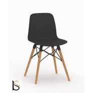 Lot de 4 chaises Design Nut - Mobel Linea. - Noir_0