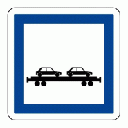 Panneau CE8 - Train autos