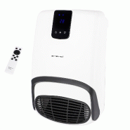 Radiateur salle de bains Emerio – Jusqu’à 25 m² – Minuterie – Détection fenêtre ouverte – Télécommande – BH-123818 Blanc - blanc pla