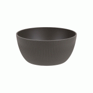 ADRIER - CC-0003-BLK - (Pack de 6 unités) - Bol rond 3L - 22,5 cm x 10,5 cm - Noir - noir plastique CC-0003-BLK