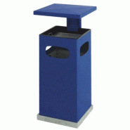 Cendrier poubelle avec couvercle amovible - 70L - Couleurs disponibles: Vert, Rouge, Noir, Bleu - Utilisation extérieure et intensive_0