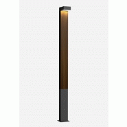 Colonne lumineuse d?Éclairage public natty xxl / led / 21.5 w / en bois, acier et aluminium anodisé / 4 m
