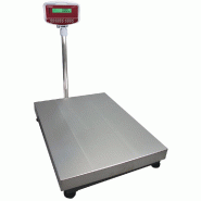 Diamond - Bascule électronique inox avec colonne, 150Kg x 10g professionnel – BSC/150-10 - gris inox AKS-BSC/150-10_0
