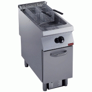 Diamond - Friteuse gaz 1 cuve "Y" 23 litres, brûleurs extérieurs, sur meuble - réf. G22/F23A4-S - inox AKS-G22/F23A4-S