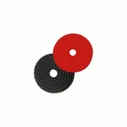 DIAMWOOD EXPERT EN EQUIPEMENT Pad de polissage diamanté à eau auto-agrippant D.125 mm x Gr. 100 - Granit, marbre, pierre naturelle - Diamwood - gris