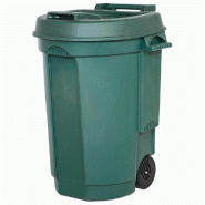 EDA poubelle à roulette 110l verte 970011 - vert matière synthétique 329424
