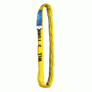 Élingue ronde standard - 3m - jaune - 0,80mm - 1680g - 3T - norme EN 1492-2 + A1 2009