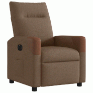 Fauteuil inclinable électrique Marron Tissu Modèle Jerdelora - 8721158643636