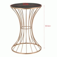 Helloshop26 - Table basse de salon sablier rangement métal et MDF diamètre 37 5 cm cuivre et noir 03_0006270 - 3000732899788 Helloshop26 - Table basse de salon sablier rangement métal et MDF diamètre 37 5 cm cuivre et noir 03_0006270 - 3000732899788