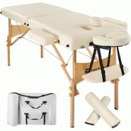 Helloshop26 - Table de massage Pliante 2 Zones 7,5 cm d'épaisseur beige 2008132 - 3000138261301 Helloshop26 - Table de massage Pliante 2 Zones 7,5 cm d'épaisseur beige 2008132 - 3000138261301