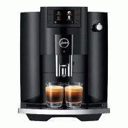JURA - E6 Piano Black - Machine à café automatique avec moulin à arômes professionnel, préchauffage intelligent et 11 spécialités - 7610917154371