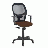 Piqueras y Crespo Silla Alocén traslack malla negra asiento bali marrón oscuro brazos regulables - marron multi-matériau 345TKM840B463B10CRN Piqueras y Crespo Silla Alocén traslack malla negra asiento bali marrón oscuro brazos regulables - marron multi-matériau 345TKM840B463B10CRN