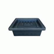 PLAST'UP ROTOMOULAGE Bac de rétention 20l empilable avec caillebotis - NOIR - noir 0637962082517