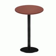 RestooTab - Mange-debout Rome Ø60cm rosso jaipur fenix - rouge Bois manufacturé TB-ROMFF-R60M-ROSS.J
