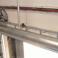 Rideau T120W de compartimentage - EI120, irrigué, dimensions jusqu'à 8 m x 4 m