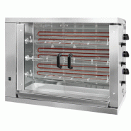 Rôtissoire électrique avec 3 broches pour 18 poulets - Triphasé 400 Volts Rôtissoire électrique avec 3 broches pour 18 poulets - Triphasé 400 Volts