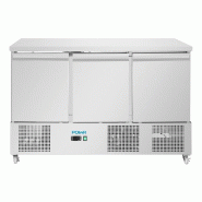 Saladette réfrigérée inox - 3 portes - Série U - Polar - UA090