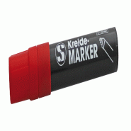 Schneider - Marqueur craie 15mm, couleur rouge, épaisseur d'écriture : 5-15mm - rouge 198915