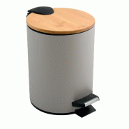 Spirella - Poubelle à pédale Adonis Mate Taupe 5L 20,5 x 25,5 cm - gris acier 10.00006