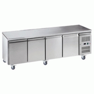Table desserte positive centrale profondeur 600 - 4 portes | L2g - SNACK4100TN-L2G