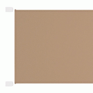 VidaXL Auvent vertical Taupe 140x420 cm Tissu oxford Modèle Patio Solaria Prime - 148411