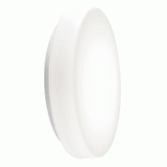 Zafferano Rossini Illuminazione Drum Bayonet Applique et Plafonnier, diamètre 400x110 mm, 16W LED 3000K, IP20, couleur Blanc et Verre Blanc - blanc L