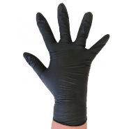 100 gants anti-virus à usage unique CE en vinyle+nitrile noir non poudré - GVNNPNR-IM04/VR_0