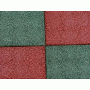 Dalle amortissante liant teinté - pour aires de jeux extérieures - SBR recyclé - différentes épaisseurs et coloris Dalle amortissante liant teinté - pour aires de jeux extérieures - SBR recyclé - différentes épaisseurs et coloris