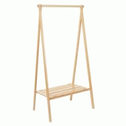 Décoshop26 - Portant porte-manteau vêtement avec étagère de rangement chaussure ou accessoire en bambou pliable 150x84x57cm 04_0004926 - 3000538132690 Décoshop26 - Portant porte-manteau vêtement avec étagère de rangement chaussure ou accessoire en bambou pliable 150x84x57cm 04_0004926 - 3000538132690