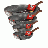 Ensemble de 5 poêles à induction Mamù, en aluminium, Ø 20/24/28/32 cm, revêtement antiadhésif en téflon - aluminium SETFASINPAD20242832